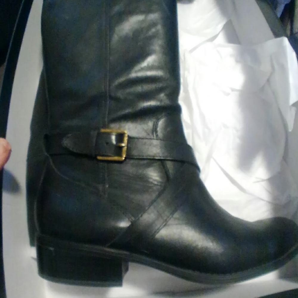 Ralph Lauren black riding boots size 9.5.